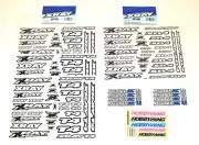 Stickers for XRAY T4 and XB4 RC Cars, 7 Sheets *New* 397326, 397380