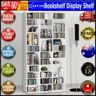 Artiss Bookshelf Display Shelf CD Storage Media Rack Stand Cupboard Book White