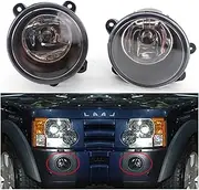 Car Fog Light Compatible For Land Rover Discovery 3 2003-2009 Auto Fog Light Lamp Car Front Bumper Grille Driving Lamps Fog Lights Set Kit(A Pair)