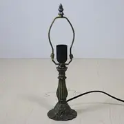 Table Lamp Base Replacement, Only 15" High Tiffany Desk Lights Alloy Lotus Base Bronze Fit for 8 Inch Tiffany Style Stained Glass Lampshades KeYJ