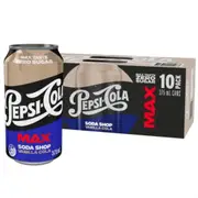 Pepsi Max Vanilla Soft Drink 375ml x 10