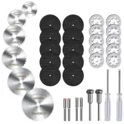 34 PCS Rotary Cutting Wheels Tool Kit,Mini Diamond Cutting Wheel, Circular Sa...