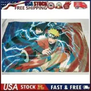 Naruto VS Sasuke Anime Tapestry Wall Hanging Tapestry Decor with Hangers 39"x59"