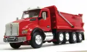 DCP viper red Kenworth T880 quad axle dump truck new no box 1/64
