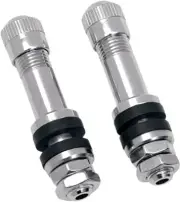 Drag Specialties Bolt-In Valve Stem .24 Holes Chrome Harley Davidson 0360-0009