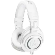 Audio Technica ATH-M50x White Professional Monitor Headphones, New!