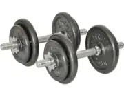 18KG CIRCUIT Dumbell Dumbbells Adjustable Weights Set Gym Plates +CASE IN STOCK