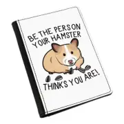 Be The Person Your Hamster Thinks You Are Passport Holder Cover Case Crazy Lady