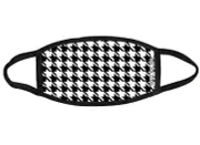 Houndstooth pattern designer fabric face mask OSFM Adults & Kids
