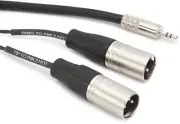 Pro Co IPMB2XM-5 3.5mm TRS Male to Dual XLR Male Insert Cable - 5'