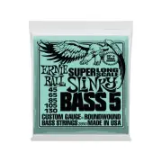 Ernie Ball 5-String Super Long Scale Slinky Nickel Wound Bass Guitar Strings,...