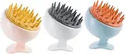 Baluue 1set Hair Scalp Massager Exfoliator Soft Shampoo Brush for Deep Cleansing Itch Relief and Hair Care for Shower Use Gentle The Scalp 3pcs