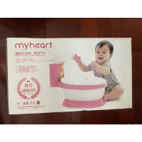 在飛比找蝦皮購物優惠-全新myheart音樂兒童馬桶（西瓜紅)