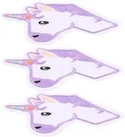 MOKKHNB 3Pcs Unicorn Fabric Patches for DIY Clothing Bags Cute Embroidery Stickers for Home Accessories