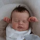 19inch Full Body Silicone Vinyl Reborn Doll Newborn Baby Size Loulou Boy Doll 3D