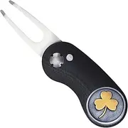 Full Metal Markers Golf Divot Repair Tool with Unique Magnetic Golf Ball Marker