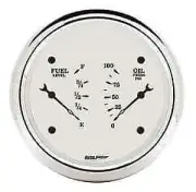 Auto Meter 1624 Old Tyme White Dual Gauge