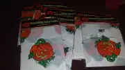 12 PIECE LOT 54" x 72" WATERPROOF PLASTIC HALLOWEEN TABLE CLOTH NEW FAST SHIP