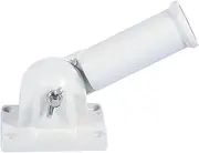 Flag Pole Holder, Stainless Steel Mount Bracket, Windsock Base with Screws for Flags Display, Wall Mount Adjustable Holder