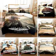 a1865 Bed Sheets ed Top Gun Maverick Bedding Set Pillowcase Duvet Cover Double Adult Kids Bedclothes Quilt Cover3-Piece Bedding Set (1 Duvet Cover +
