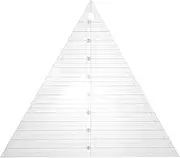 HOODANCOS Quilting Ruler Acrylic Sewing Template 8 Inches Fabric Cutting Ruler 60 Degree Triangle