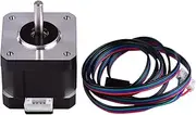 42 Stepper Motor 2 Phase 0.9 Degree Step Angle Low Noise 17HS4401S Stepping Motor with 1m Cable for CNC 3D Printer