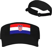 [Generic] National Emblem of (Croatia) Sun Visor Hats Croatian Sunscreen Visor Cap for Sport Beach Tennis Golf Running Hiking