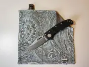 50 WAYS POCKET POCKET HANK Everyday Carry EDC Handkerchief Seafoam Green Paisley