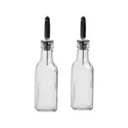Argon Tableware Olive Oil Pourer Bottles With Caps - 170ml - Pack Of 2