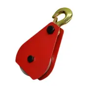 4'' Aluminum Sheave Block With 13/16'' Eye Hook Diameter Wire Rope Snatch Rig
