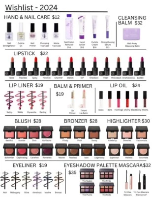 Color Street Makeup Mascara lipstick blush bronzer highlighter tinted lip balm