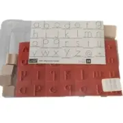 Stampin' Up ABC Alphabet Lower, Set of 28 uncut stamps with Wooden blocks