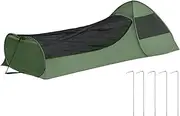 Instant Screen Tent for Camping | Sleeping Bag Portable Double Zipper Bed Canopy | Large Space Camping Gear, Finer Mesh Shelter for Bedroom, Patio