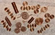 15 Assorted Copper Wire Triskelion & Spiral Designs,Ideal For Resin Orgonite Art