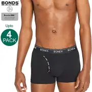 Bonds Black Mens Guyfront Trunks Briefs Boxer Shorts Comfy Undies Underwear Bulk