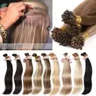 200 Strands I Tip Hair Stick Tip Remy Human Hair Extensions THICK Micro Ring Icy
