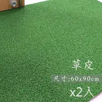 在飛比找momo購物網優惠-【范登伯格】草皮景觀刮泥地墊-二入組(60x90m)