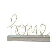 Led Little Night Light Bedroom Bedside Wrought Iron Wooden Home Decoration Birthday Gift(Letter Home)