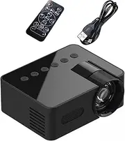 USB Projectors, Frontal Projection Synchronous Screen with Internal Speaker, HD 1080P