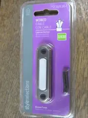 Wired Style Selections Bronze Finish Doorbell Button LED #2369364
