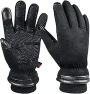 [HACLEN] Warm Gloves, Touch Screen & Anti Slip, Gloves Winter Waterproof, Thermal Gloves for Men Women, Perfect for Driving Riding Biking