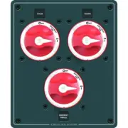 BLUE SEA 8280 PANEL DC PARALLEL 3 SWITCHES 8280