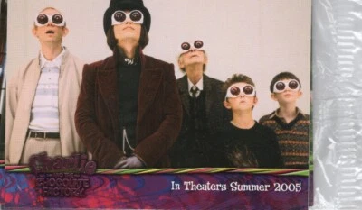 Charlie and the Chocolate Complete Factory Sealed 4 Card Promo Set