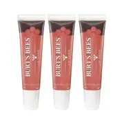 3 x Burt's Bees Lip Shine 14g - Peachy