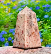 135Mm Sunstone Crystal Chakra Balancing Healing Power Reiki Aura Stone Tower