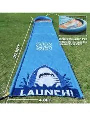 31.5FT Slip Water Slide Extra Long Slip Lawn Water Slide