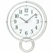 Seiko Clock Wall Clock Radio Analog Ornament Pendulum White Ph205W Seiko