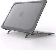LJFLYXRI Enhanced Protection Case Compatible with MacBook Pro 14 Inch 2024-2021 [Model: A3112 A3185 A3401 A2918 A2992 A2779 A2442], Heavy Duty Rugged Shockproof Protective Cover (Grey)