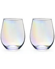 Twine Luster Stemless Wine Glass Set