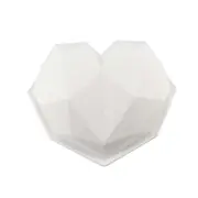 2Pcs Diamond Love DIY Cake Silicone Mold Sponge Baking Tool Chiffon Mousse Dessert Mold